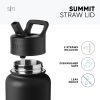 Collegiate Summit Water Bottle with Straw Lid - Image 2