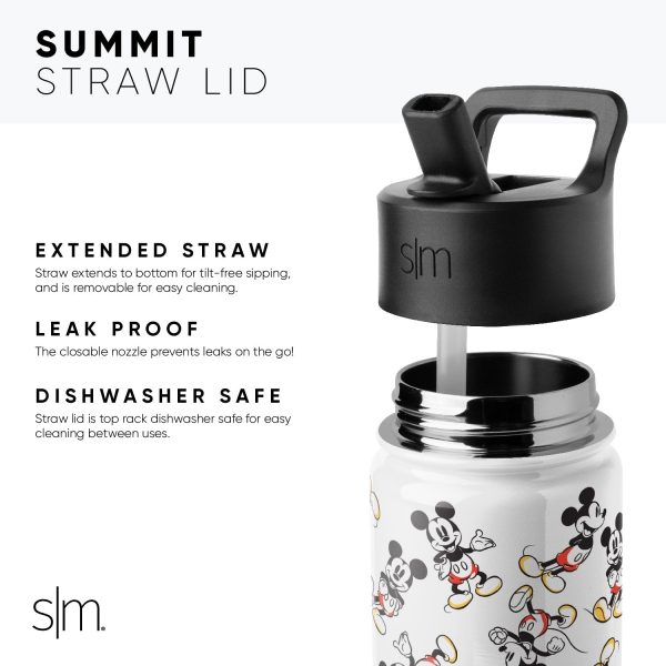 Summit Kids Water Bottle with Straw Lid - Image 2