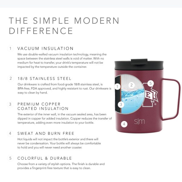 Collegiate Scout Coffee Mug with Flip Lid - Image 2