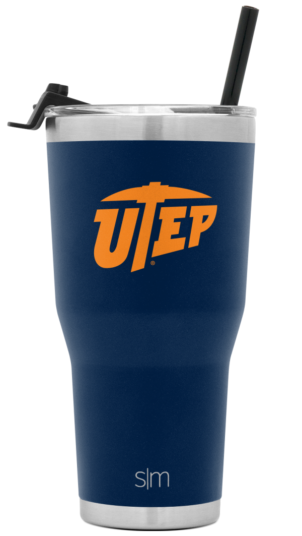 Collegiate Cruiser Tumbler with Flip Lid and Straw