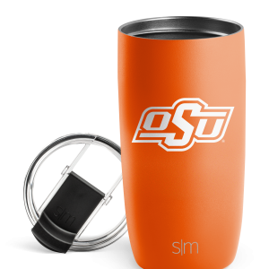 Collegiate Voyager Tumbler with Clear Flip Lid & Straw