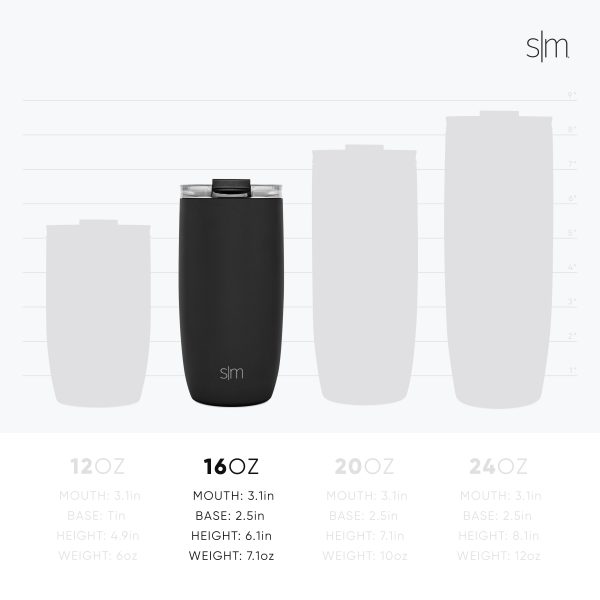 Voyager Tumbler with Clear Flip Lid & Straw - Image 3