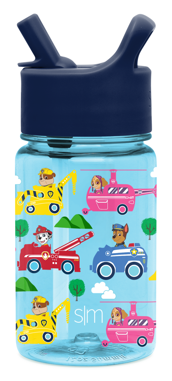 Summit Kids Plastic Water Bottle with Straw Lid