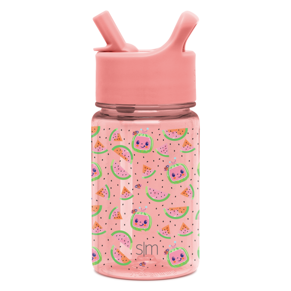 Summit Kids Plastic Water Bottle with Straw Lid
