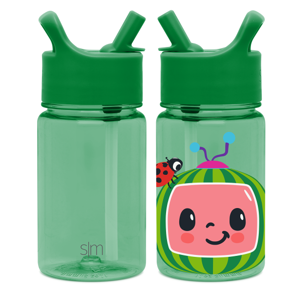 Summit Kids Plastic Water Bottle with Straw Lid