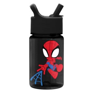 Summit Kids Plastic Water Bottle with Straw Lid