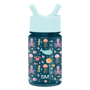Summit Kids Plastic Water Bottle with Straw Lid