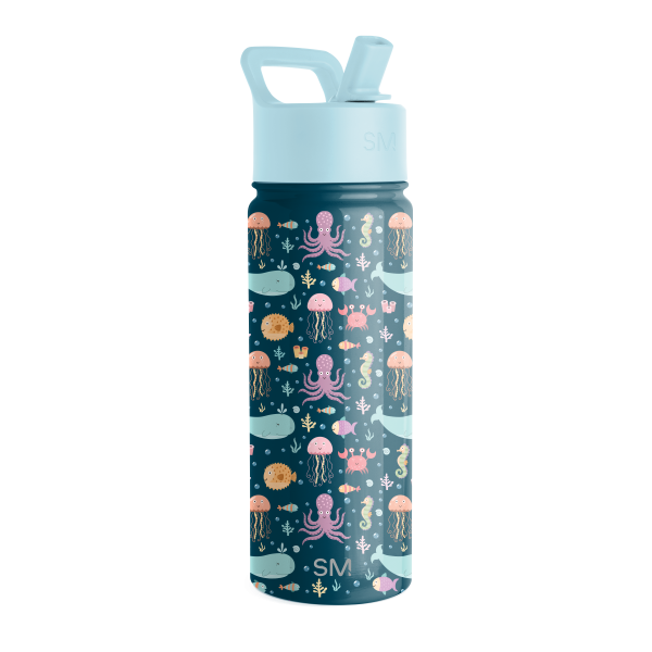 Summit Kids Water Bottle with Straw Lid