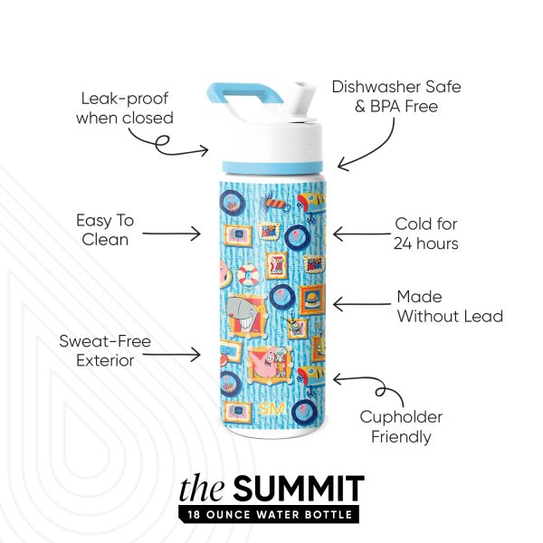 Summit Kids Water Bottle with Straw Lid - Image 2