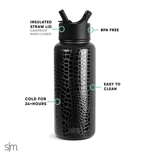 Summit Water Bottle with Straw Lid - Image 2