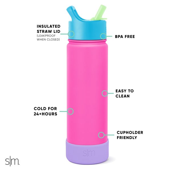 Summit Water Bottle with Straw Lid - Image 2