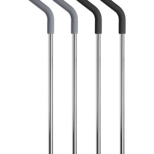 Stainless Steel Reusable Straws with Silicone Tips