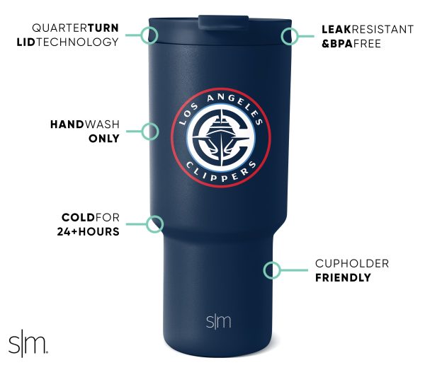 NBA Trek Tumbler with Flip Lid - Image 3