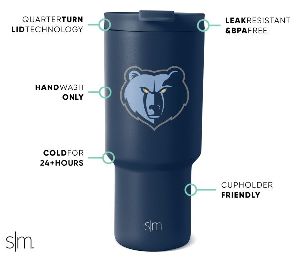 NBA Trek Tumbler with Flip Lid - Image 3